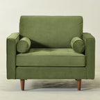 Tiziano Tufted Armchair with Accent Pillows