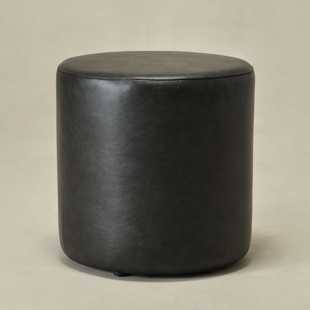 Elof Faux Leather Ottoman