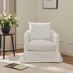 Eliza Slipcover Swivel Barrel Chair