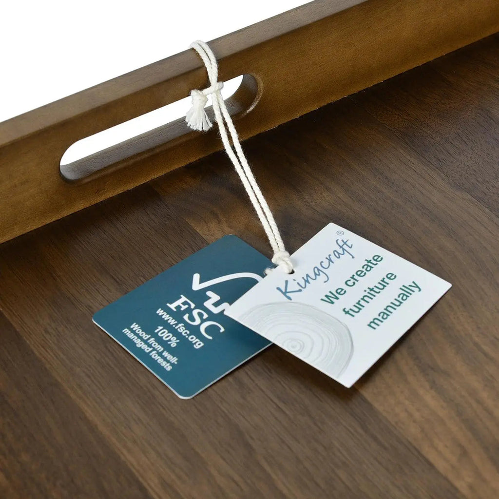 Teratect Square Black Walnut Serving Tray
