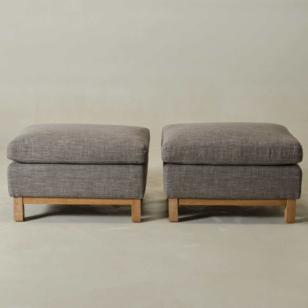 Albert Premium Linen Ottoman