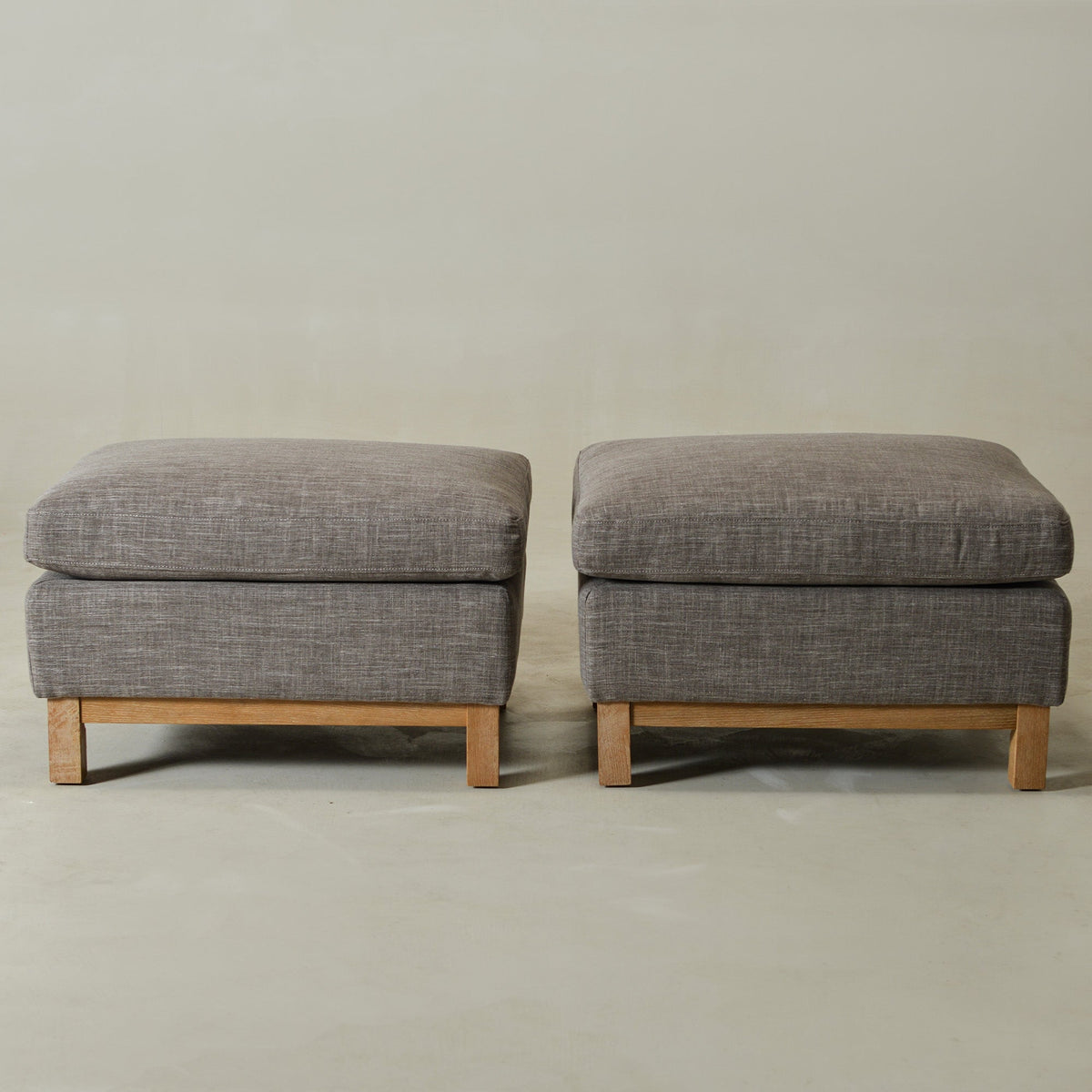 Albert Premium Linen Ottoman