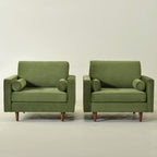 Tiziano Tufted Armchair with Accent Pillows