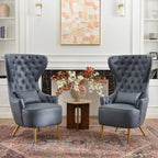 Letitia Faux Leather Wingback Chair