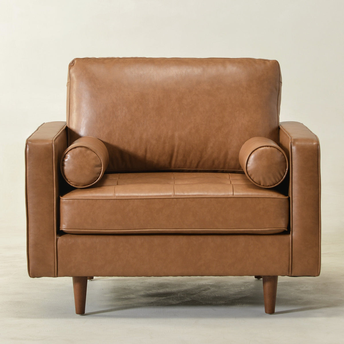 Tiziano Tufted Armchair with Accent Pillows