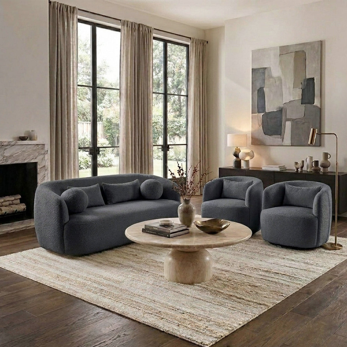 Ashlie Bouclé Loveseat