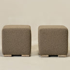 Ida Bouclé Square Ottoman