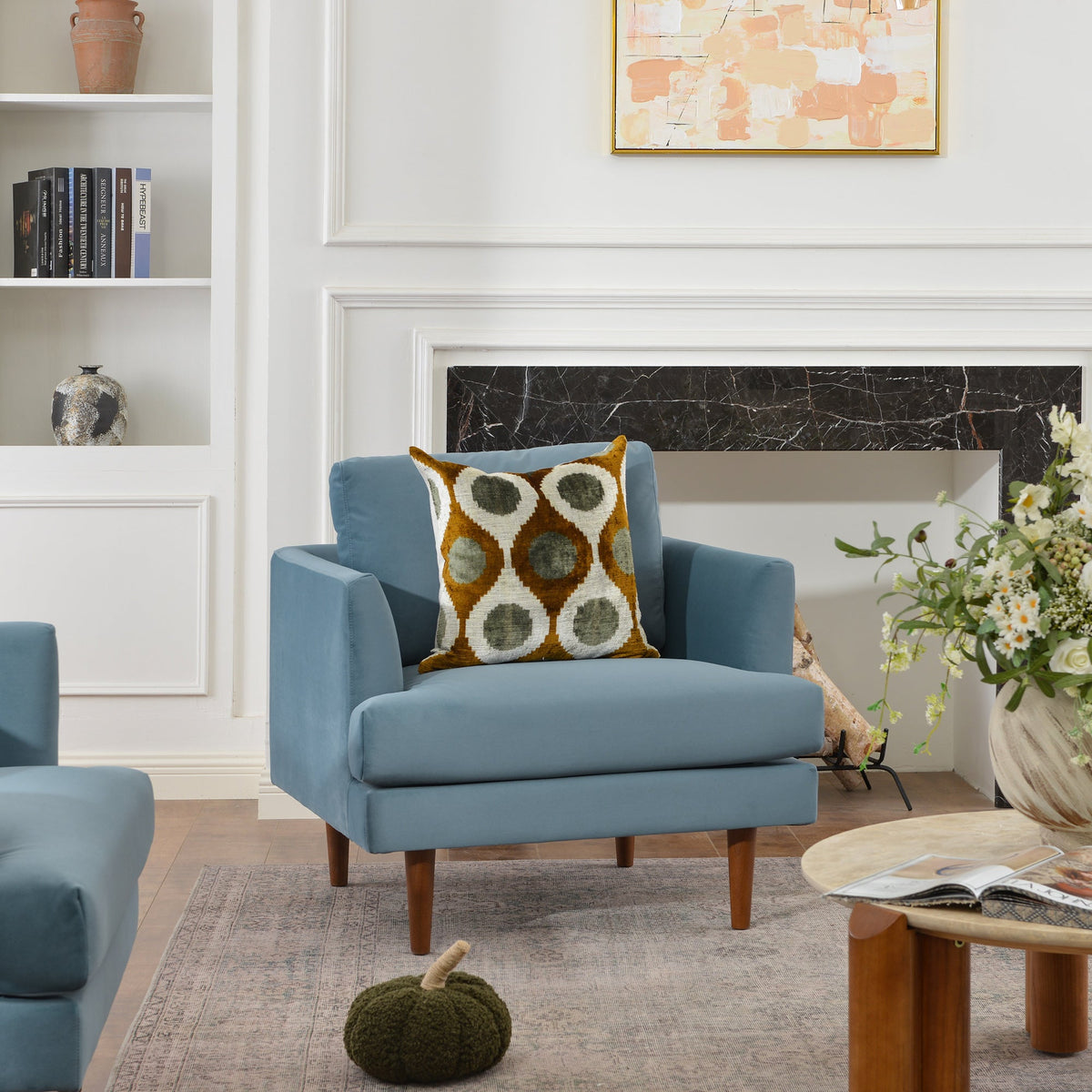 Samuel Tapered Velvet ArmChair