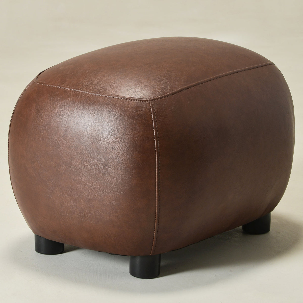 Elmer Faux Leather Ottoman