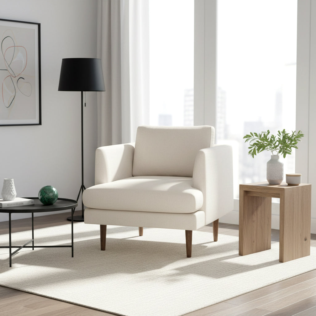 Samuel Tapered Linen ArmChair