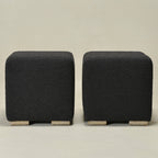Ida Bouclé Square Ottoman