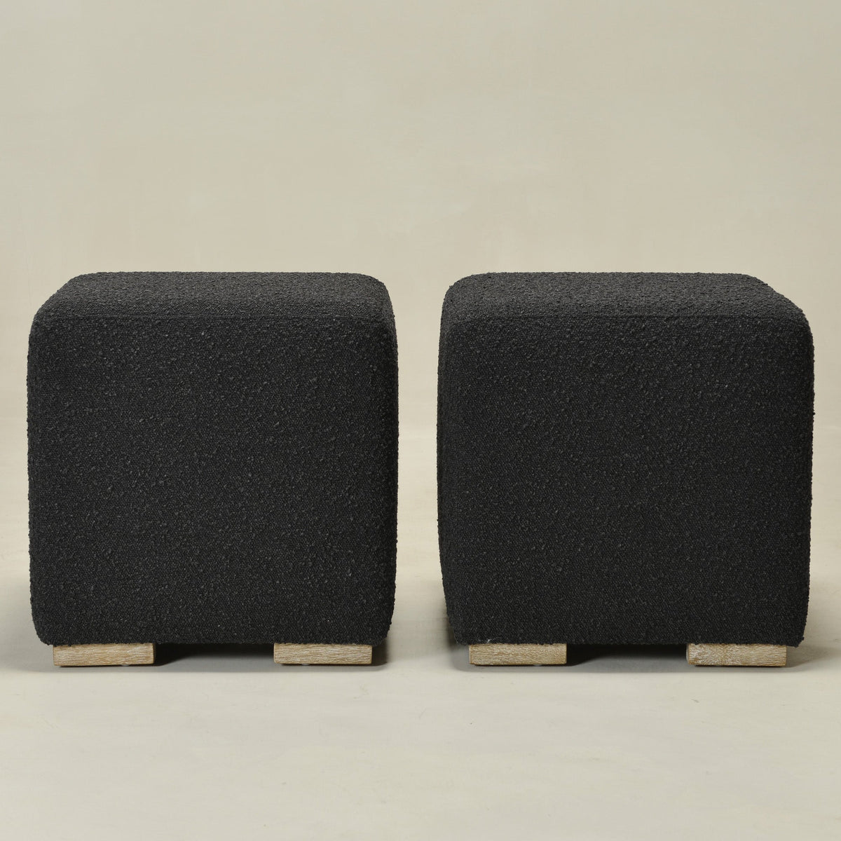 Ida Bouclé Square Ottoman
