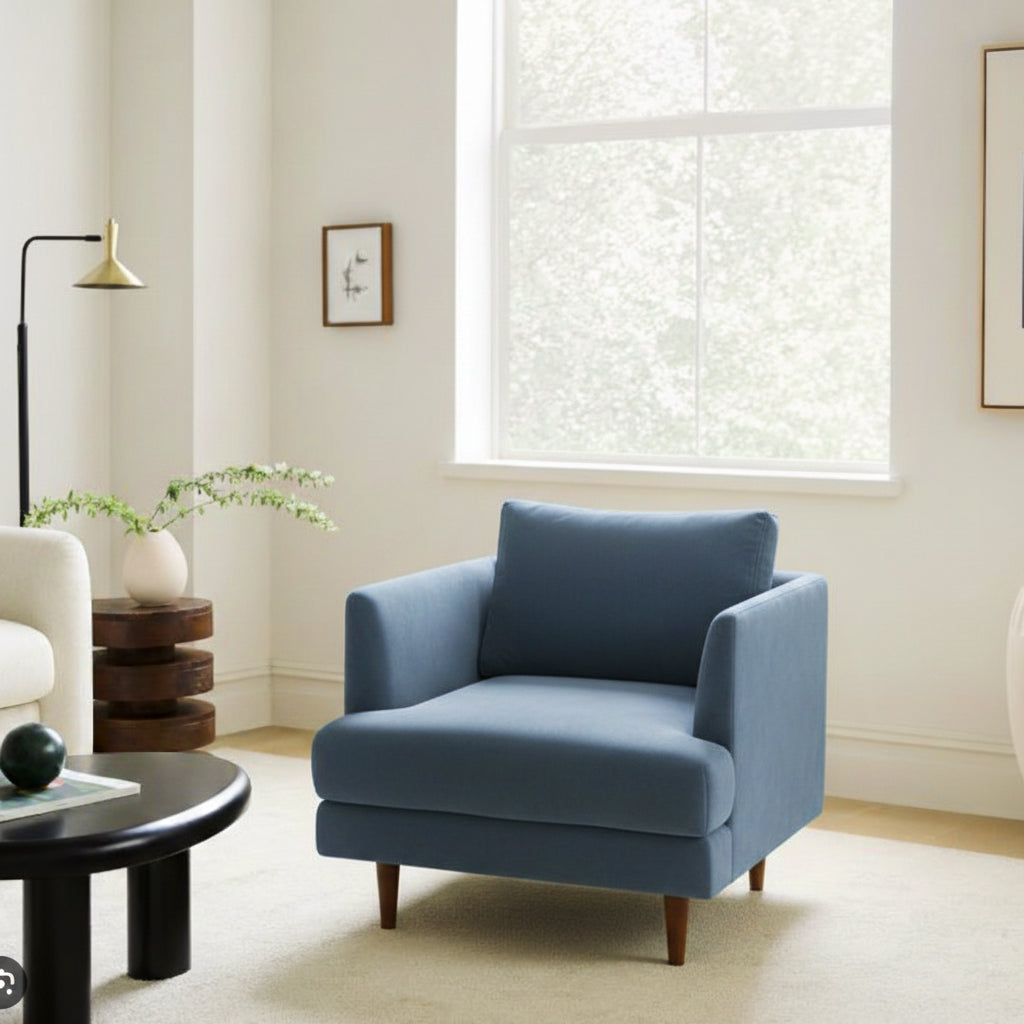 Samuel Tapered Velvet ArmChair