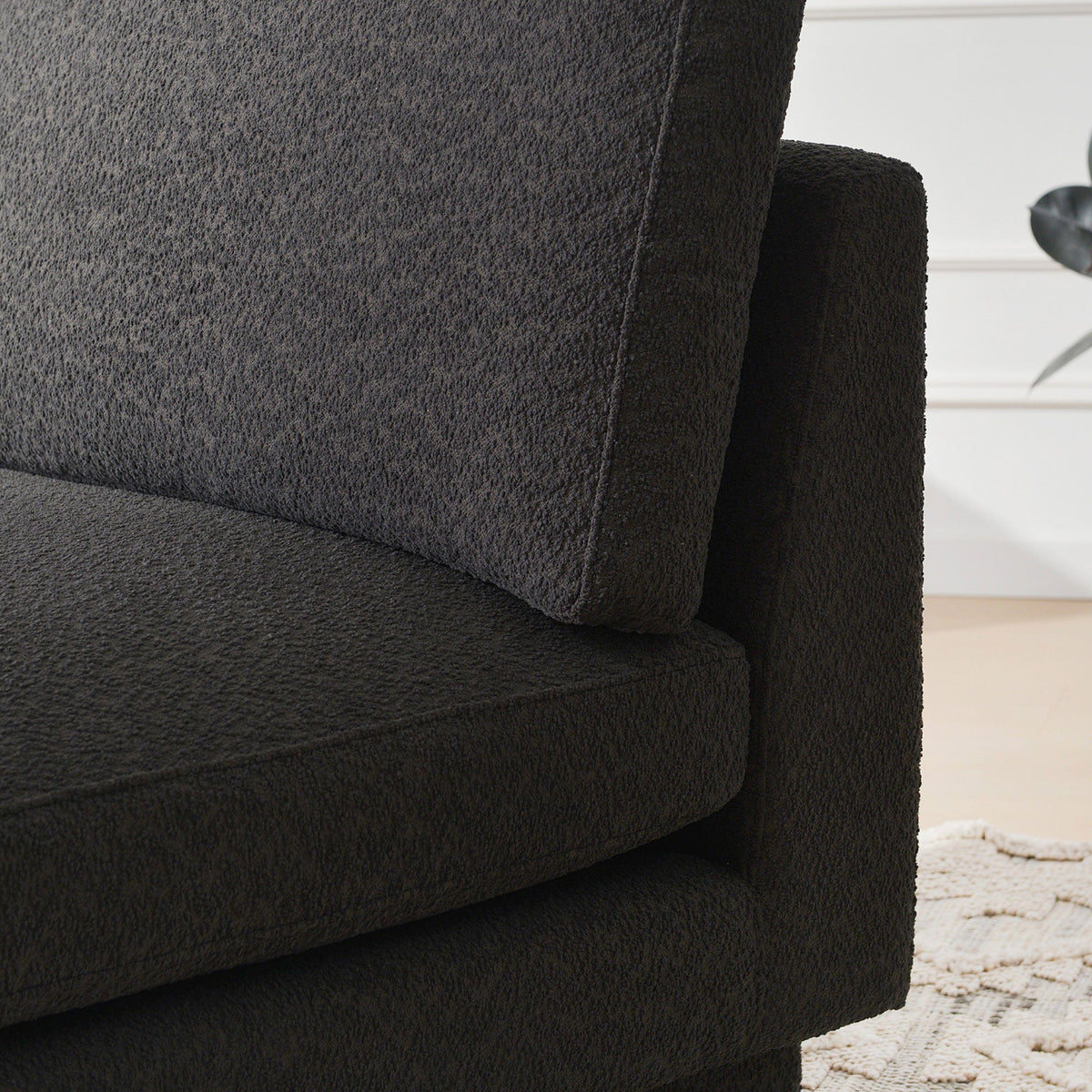 Montyne Bouclé Armless Chair