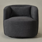 Ashlie Bouclé Swivel Barrel Chair