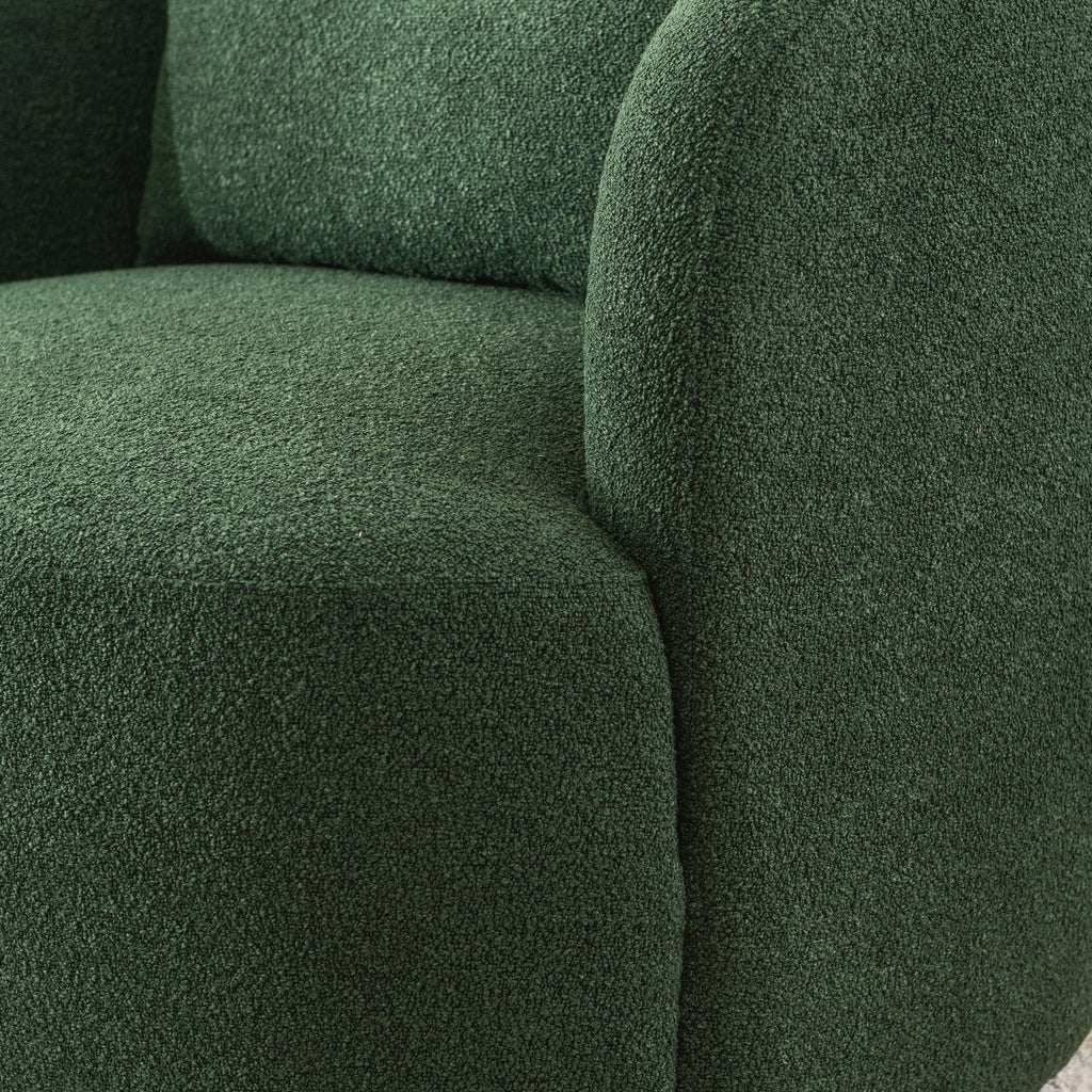 Ashlie Bouclé Swivel Barrel Chair