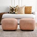 Elmer Linen Ottoman