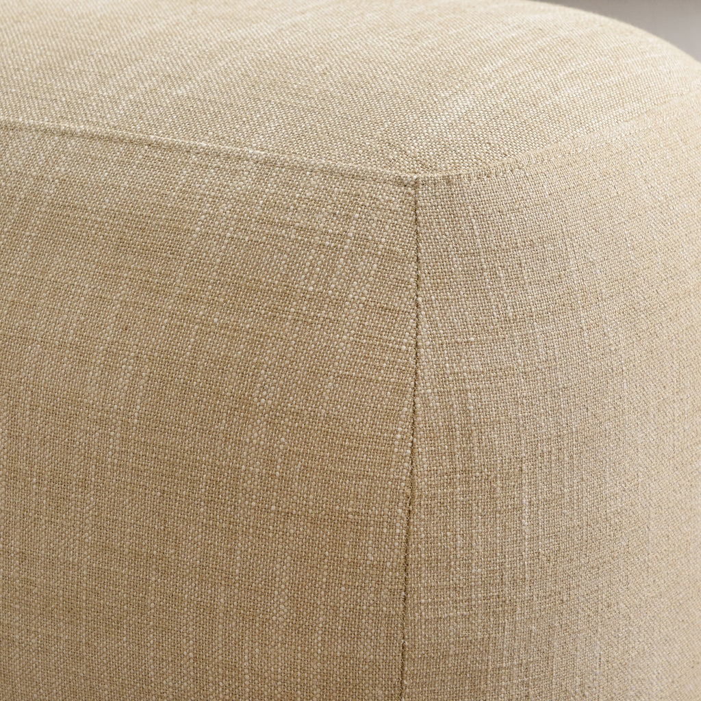 Elmer Linen Ottoman
