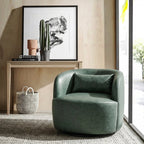 Ashlie Faux Leather Swivel Chair