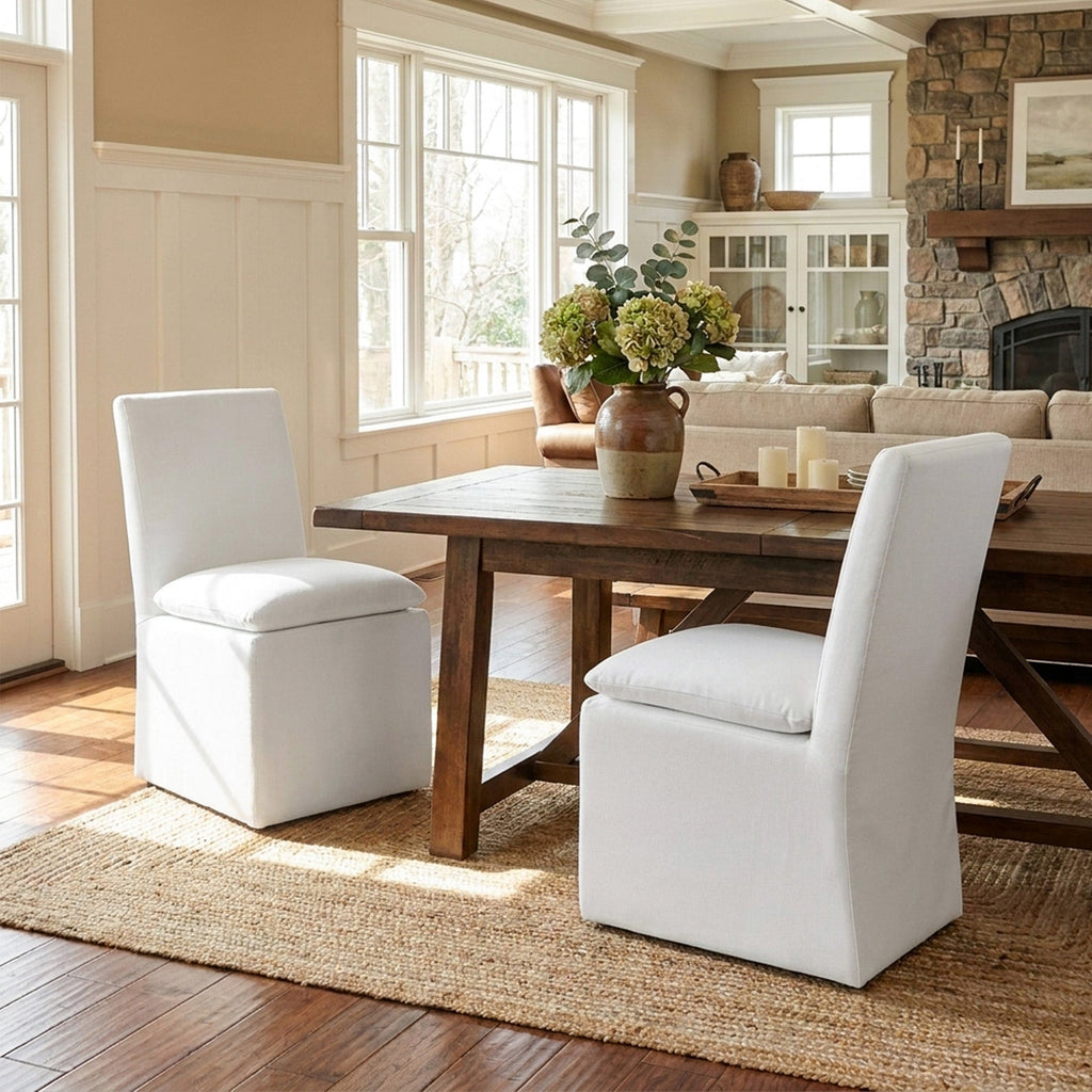 Diane Performance Dining Side Chair with Casters