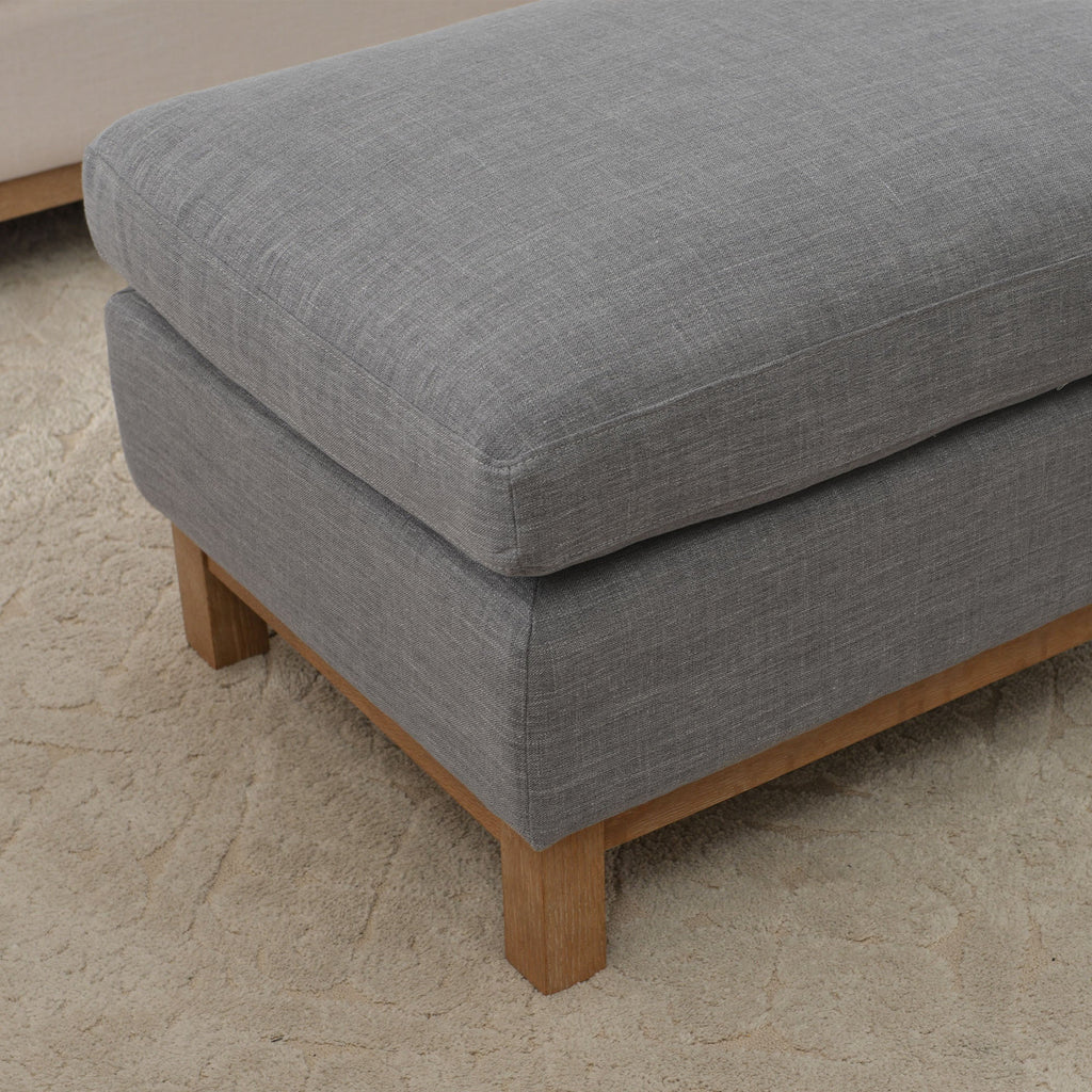 Albert Premium Linen Ottoman