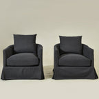 Eliza Slipcover Swivel Barrel Chair