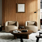 Ashlie Faux Leather Swivel Chair