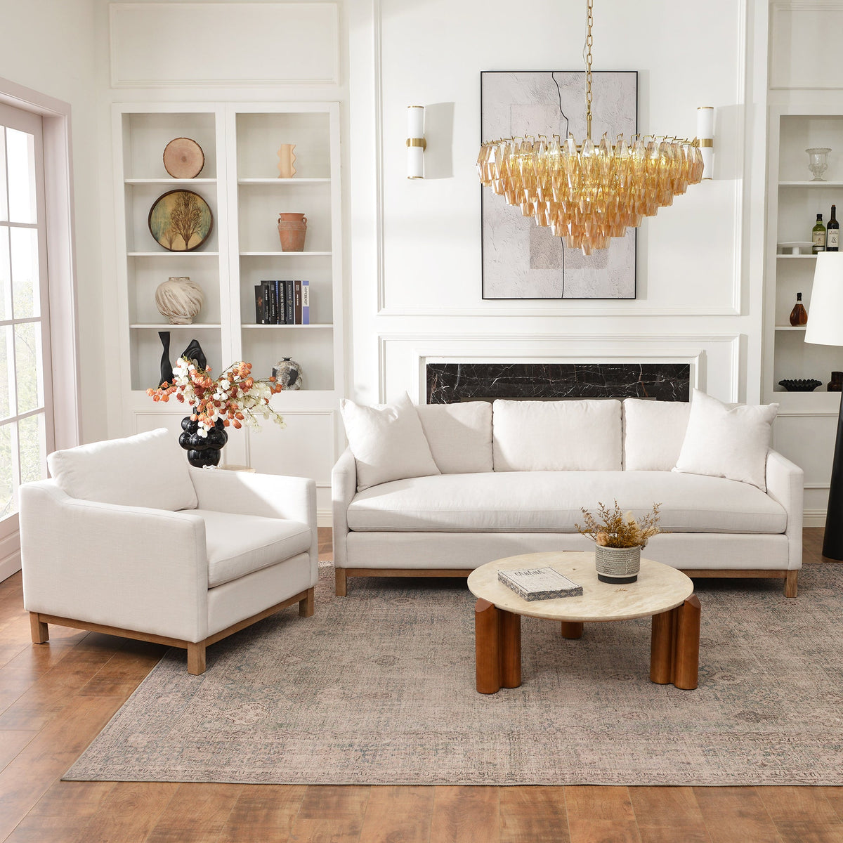 Albert Premium Linen Armchair