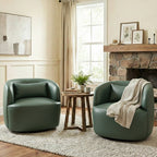 Ashlie Faux Leather Swivel Chair