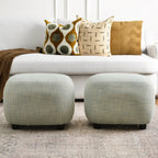 Elmer Linen Ottoman