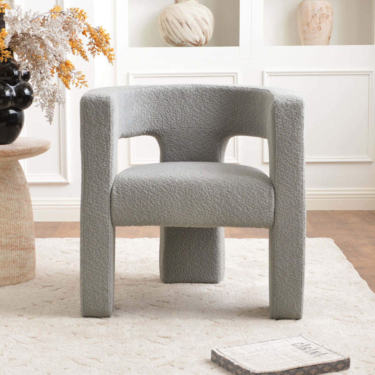 Herbert Modern Bouclé Armchair