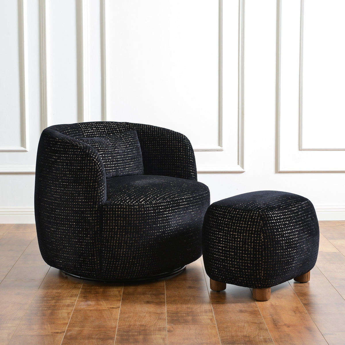 Teratect Exclusive | Elmer Sculpted Jacquard Ottoman