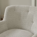 Vestie Chenille Swivel Barrel Chair