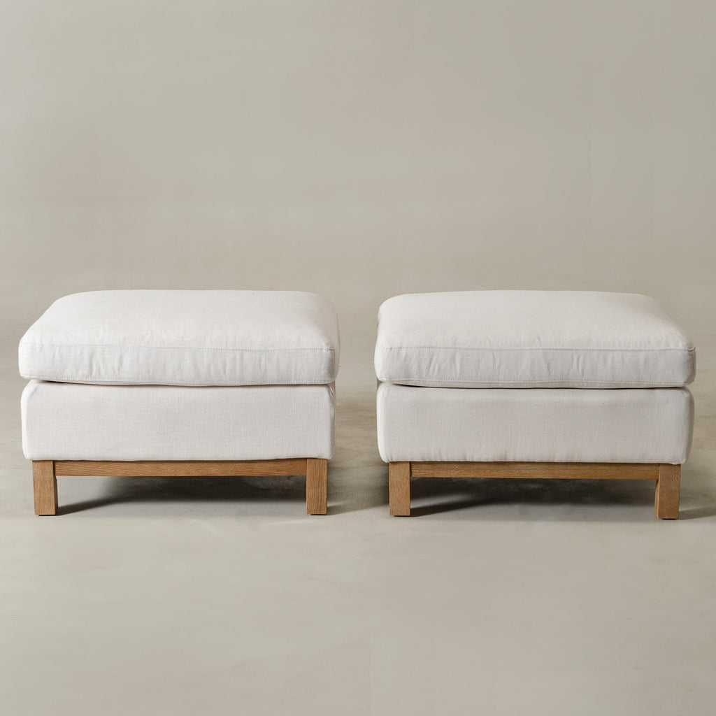 Albert Premium Linen Ottoman