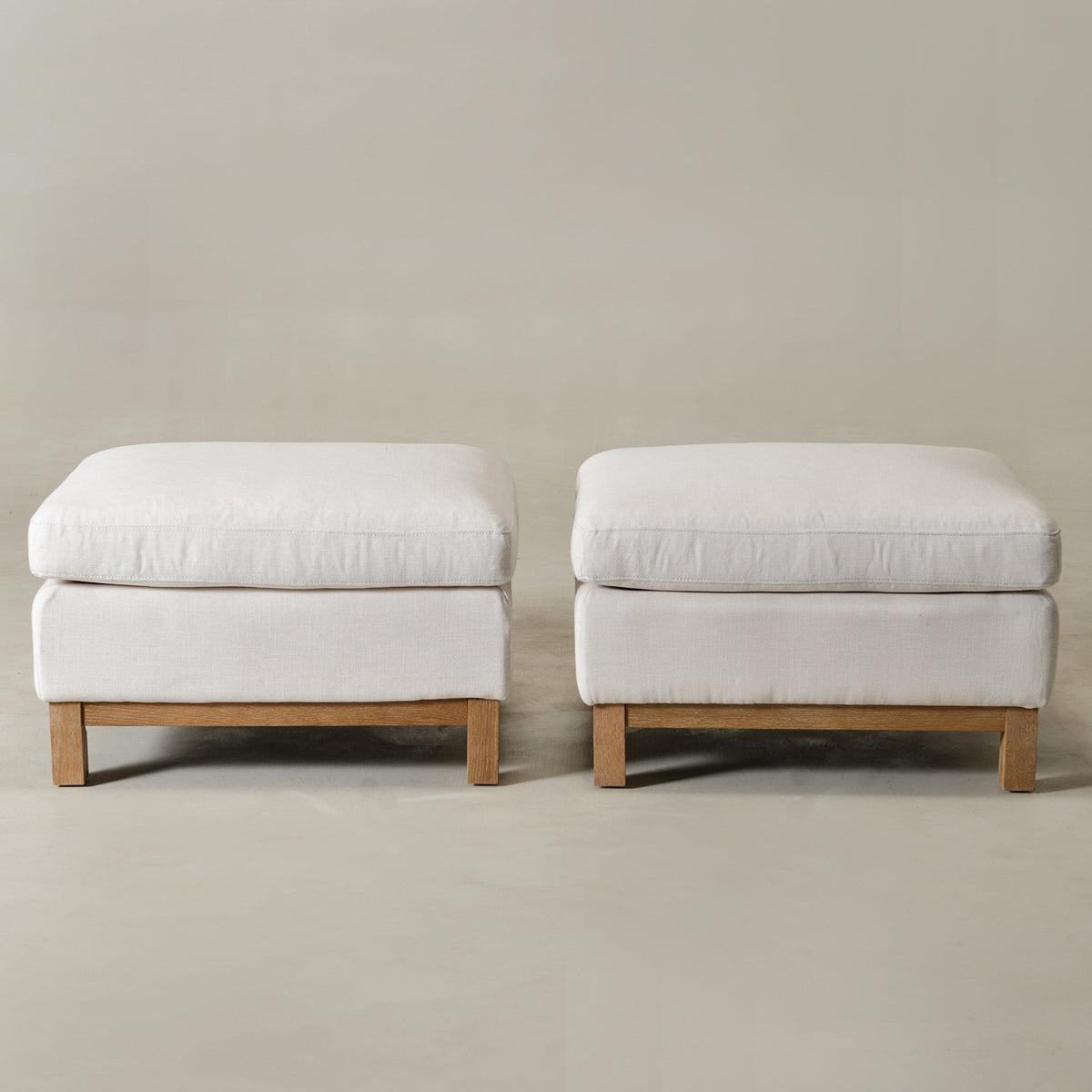 Albert Premium Linen Ottoman