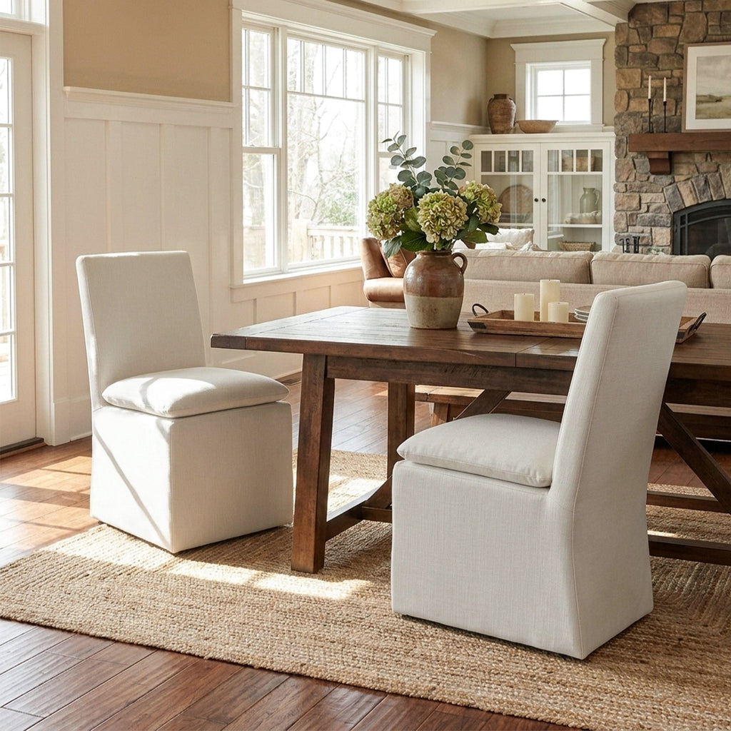 Diane Performance Dining Side Chair with Casters