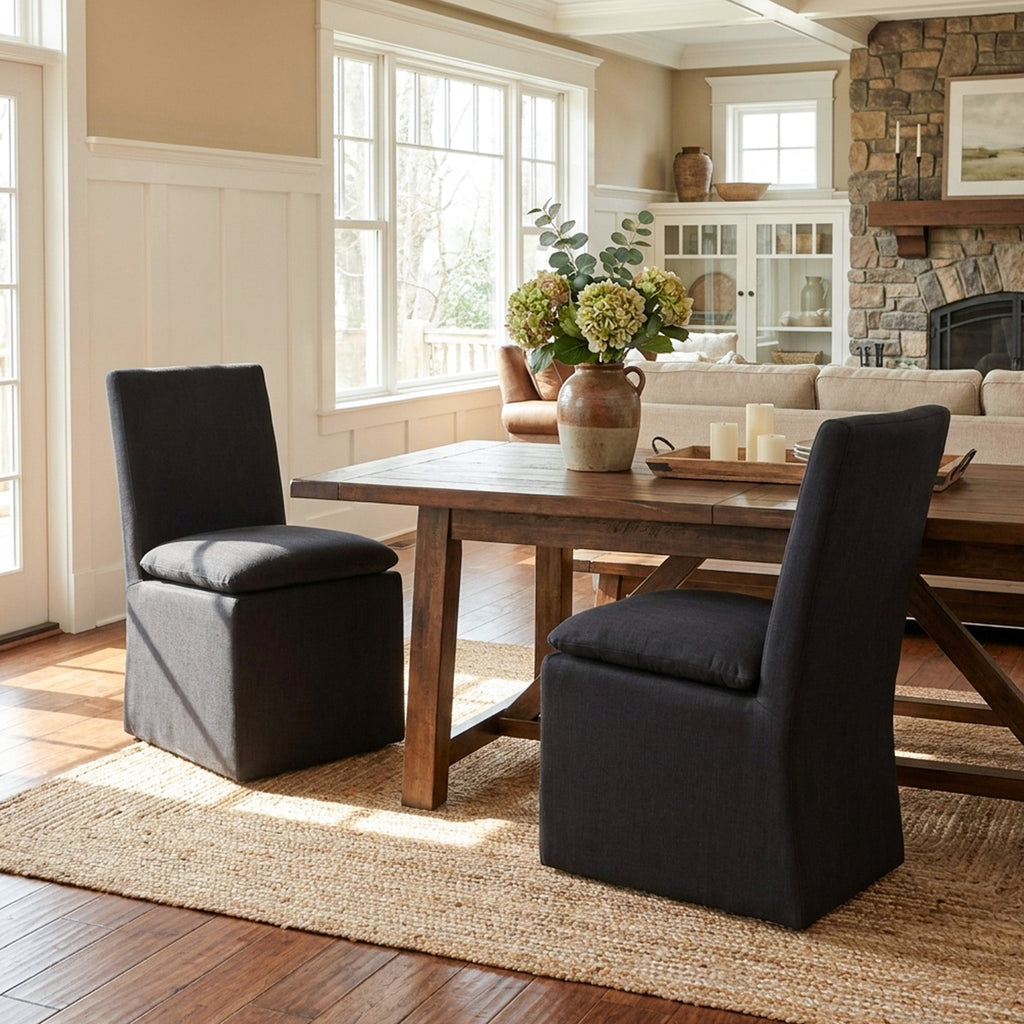 Diane Performance Dining Side Chair with Casters