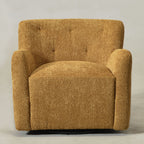 Vestie Chenille Swivel Barrel Chair