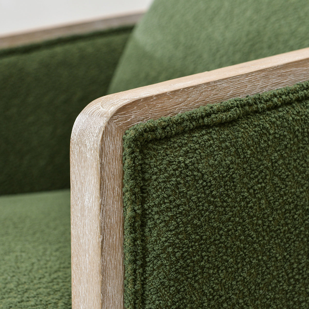 Claude Bouclé Swivel Barrel Chair