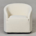 Susie Premium Bouclé Swivel Barrel Chair
