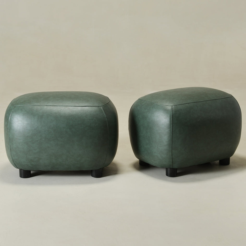 Elmer Faux Leather Ottoman