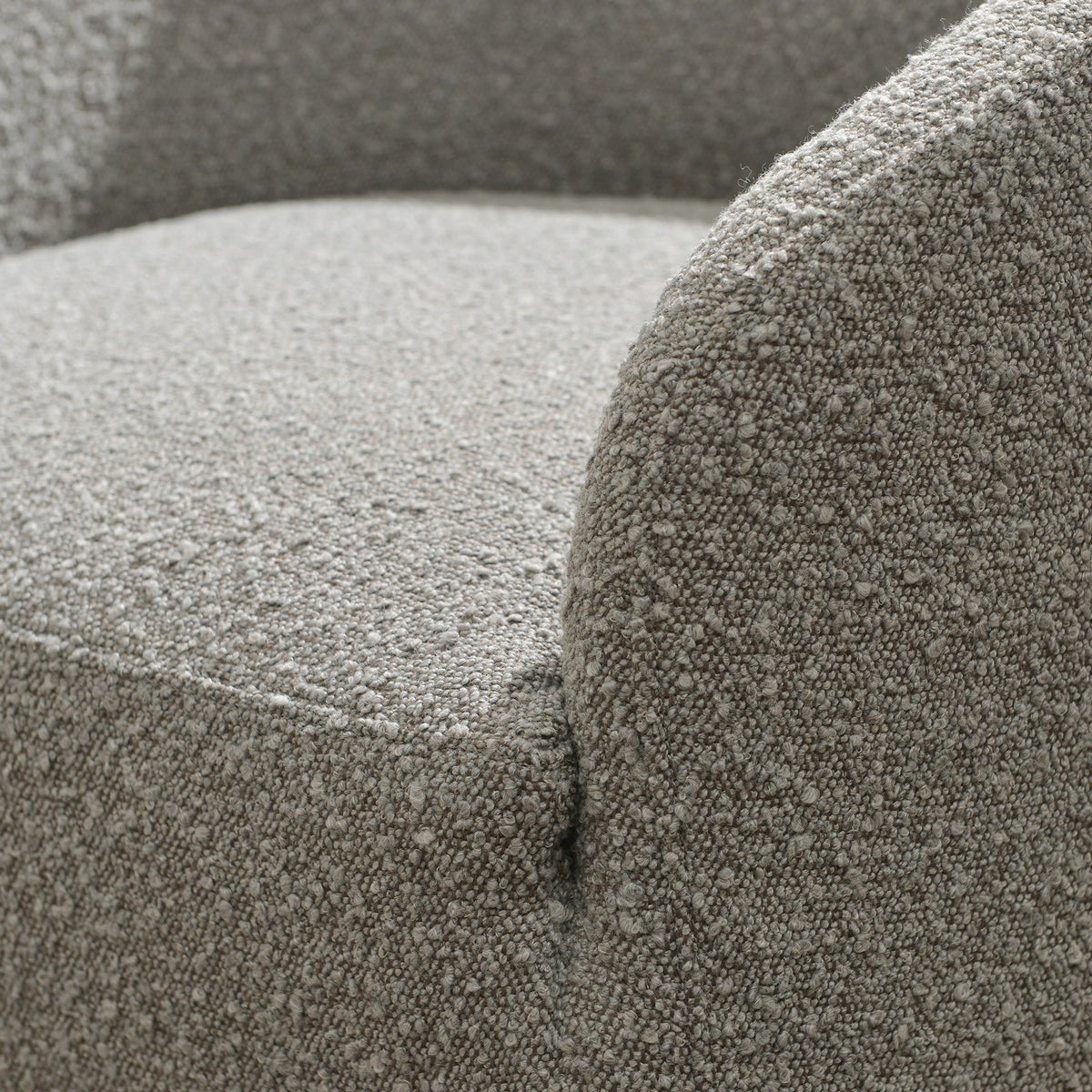 Susie Premium Bouclé Swivel Barrel Chair