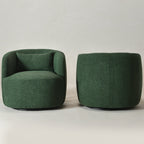 Ashlie Bouclé Swivel Barrel Chair