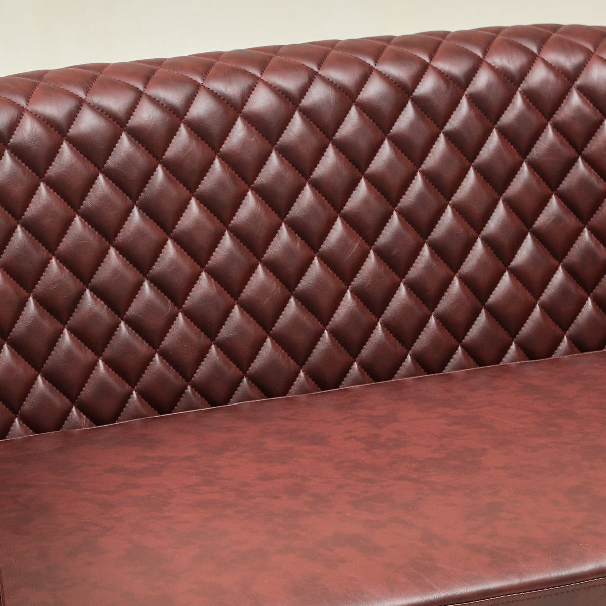 Logan Faux Leather Tufted Loveseat