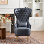 Letitia Faux Leather Wingback Chair