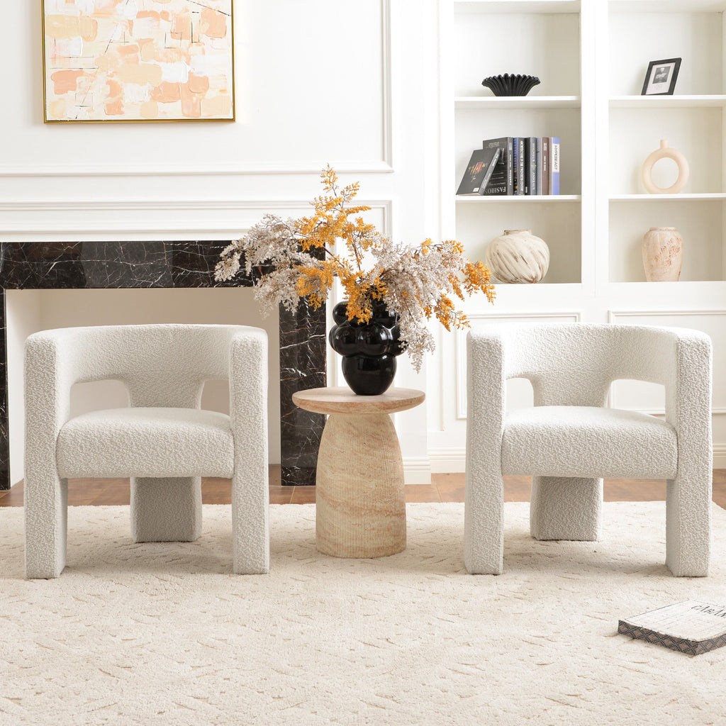 Herbert Modern Bouclé Armchair