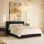 Agnes Bouclé Platform Bed