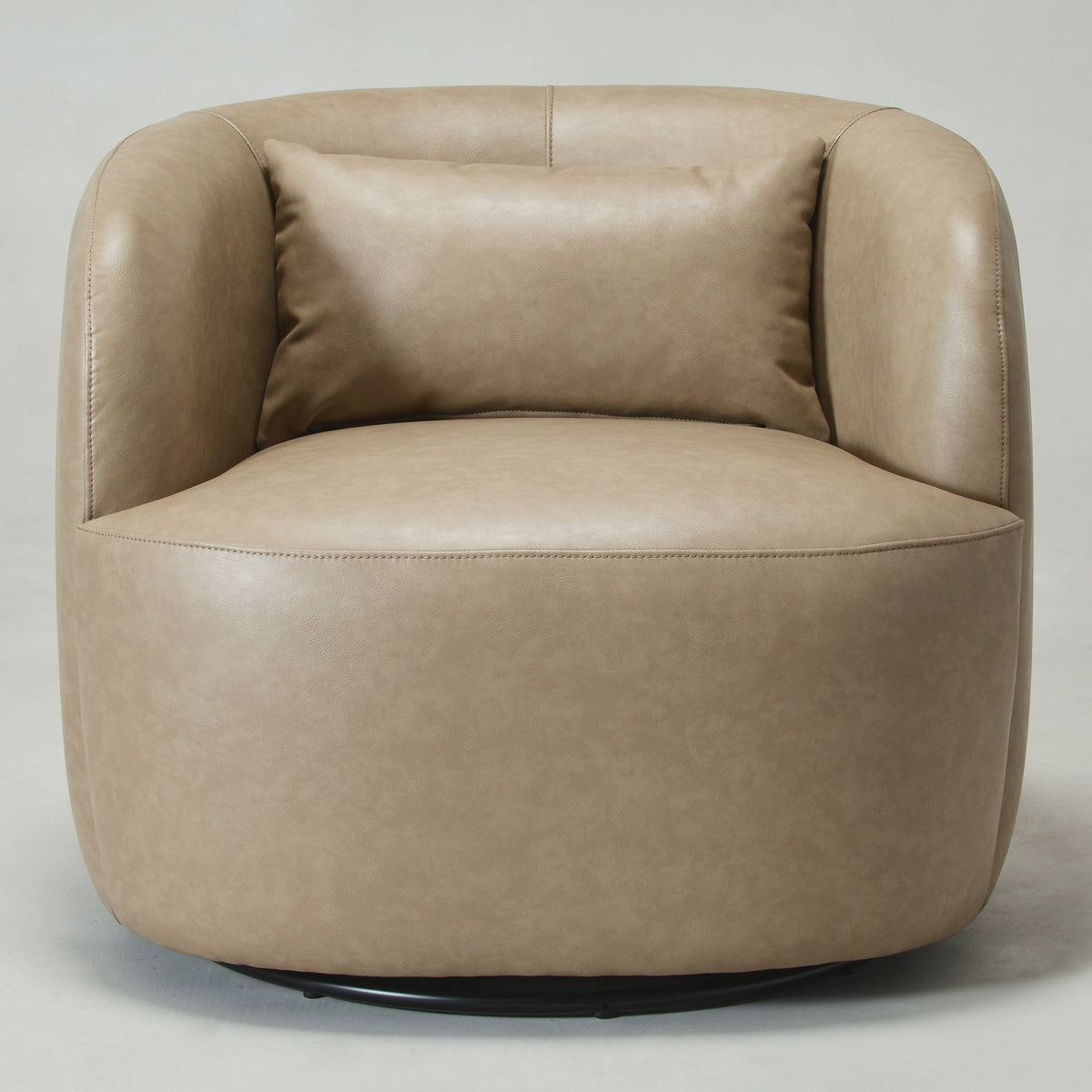 Ashlie Faux Leather Swivel Chair