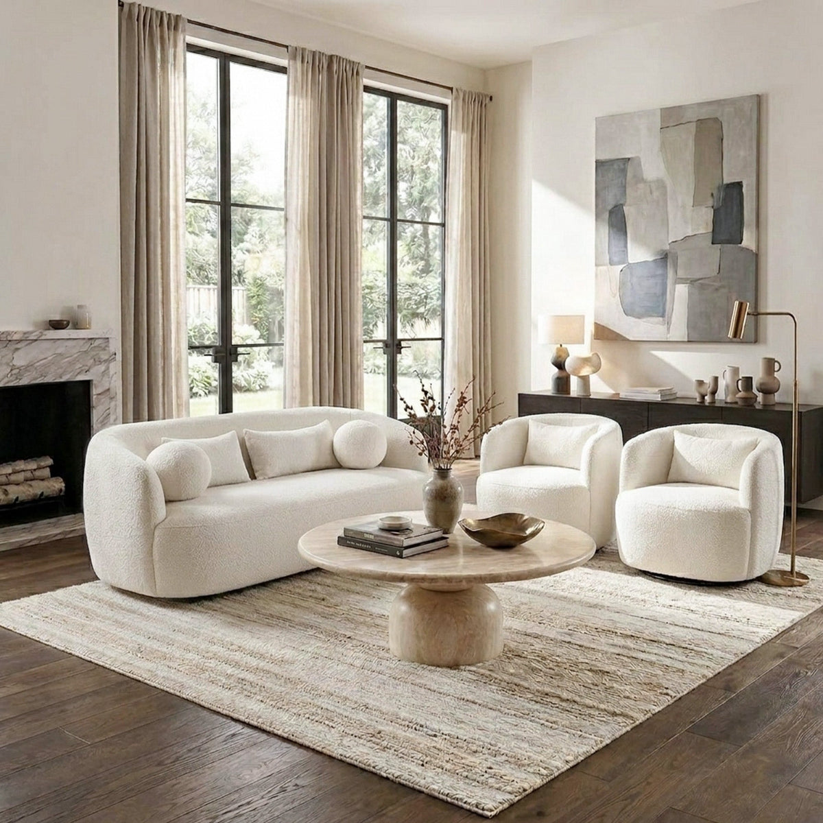 Ashlie Bouclé Loveseat
