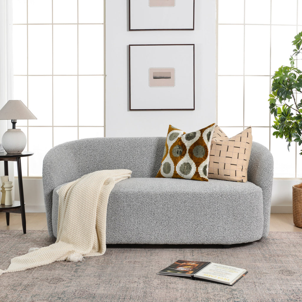 Everitte Bouclé Loveseat Sofa